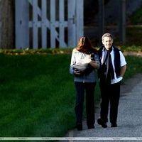 Nicolas Sarkozy and wife Carla Bruni taking a stroll with Giulia | Picture 113944